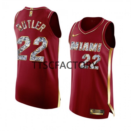 Maillot Basket Miami Heat Jimmy Butler 22 Nike 2022 Playoffs Rouge Swingman - Homme